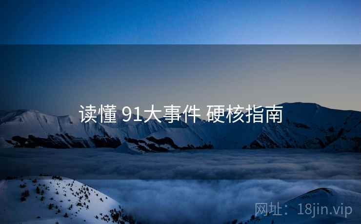 读懂 91大事件 硬核指南