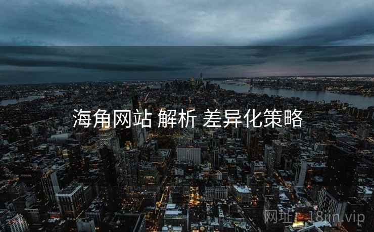 海角网站 解析 差异化策略