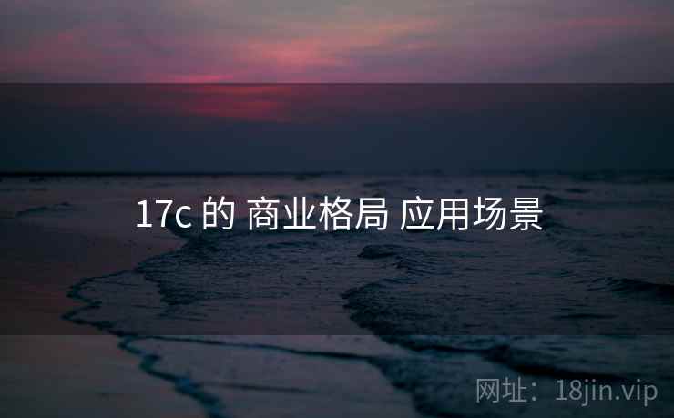 17c 的 商业格局 应用场景