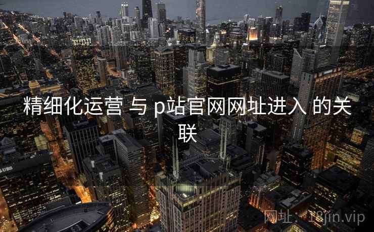 精细化运营 与 p站官网网址进入 的关联